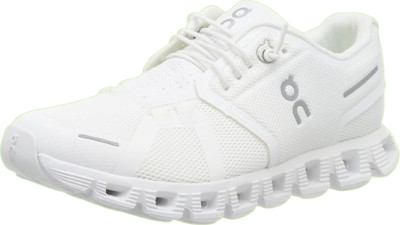 On Cloud 5 Shoes Women's Running Sneakers: All White :8 Medium US