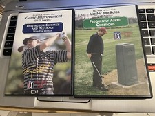 PGA Tour Partners Club DVDs 2 Golf Instruction Tom Lehman TESTED VG cond.
