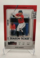 2021 Panini Contenders Base Season Ticket #95 Ketel Marte  Arizona Diamondbacks