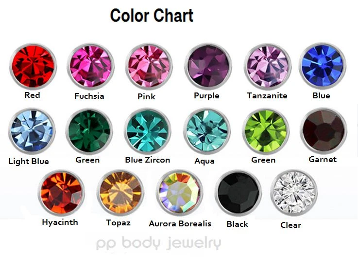 2pcs 18G 16G 14G Surgical Steel Double Gem Spiral Ear Helix Cartilage Lip Labret - Image 3 of 4