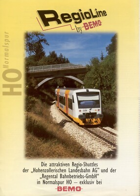 BEMO RegioLine 1999 catalogue also in N gauge 1/160 D aa