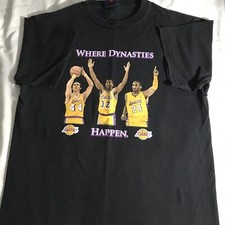 Majestic NBA Los Angeles Lakers Where Dynasties Happen T-shirt sz young adultXL 