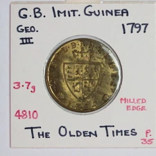 Guinea Game Token 1797 George III The Olden Times   (3162117/Y440)
