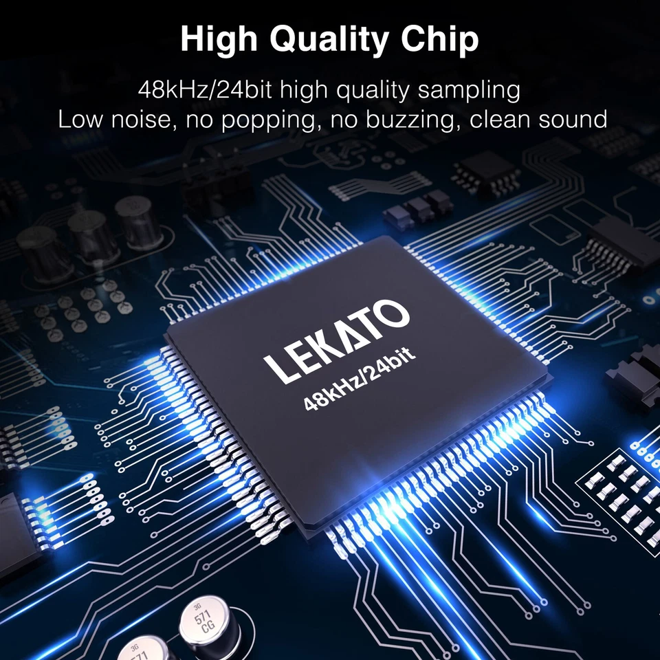 LEKATO Looper Guitar Effect Pedal 18 Min 3 Slots Wave Loop Record USB Cable - Image 3 of 4