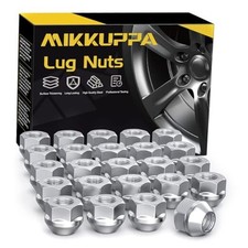 Open End Lug Nuts - Replacement for Chevy GMCado Sierra M14x1.5 Silver 24 PCS