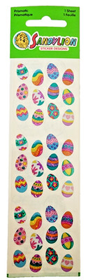 Sealed Vintage 90s Sandylion Prismatic Easter Eggs Sticker Pack - PPM406