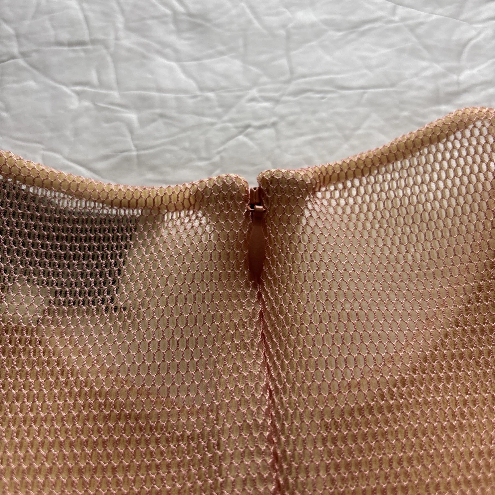 VETEMENTS Abito donna 3.1 Phillip Lim rete pesca linea A taglia 2 cambio astratto *no slip