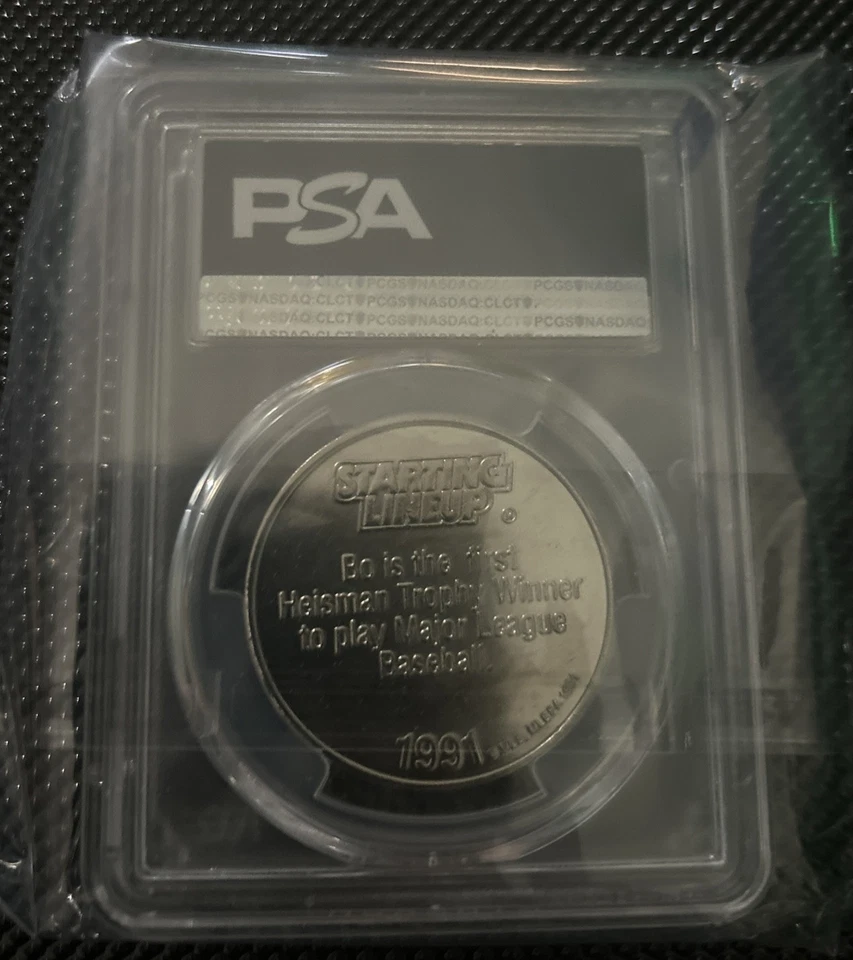 1991 KENNER STARTING LINEUP COINS BO JACKSON COINS PSA 9 - Image 3 of 3