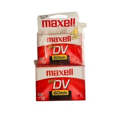 Maxell 3 Pack Mini DV 60 Minute Blank Tapes Camcorder Video Recording New