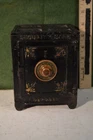 Am. cast-iron bank, "Security Safe Deposit", Marshall Fields, 1881-7, WT. 78.8oz