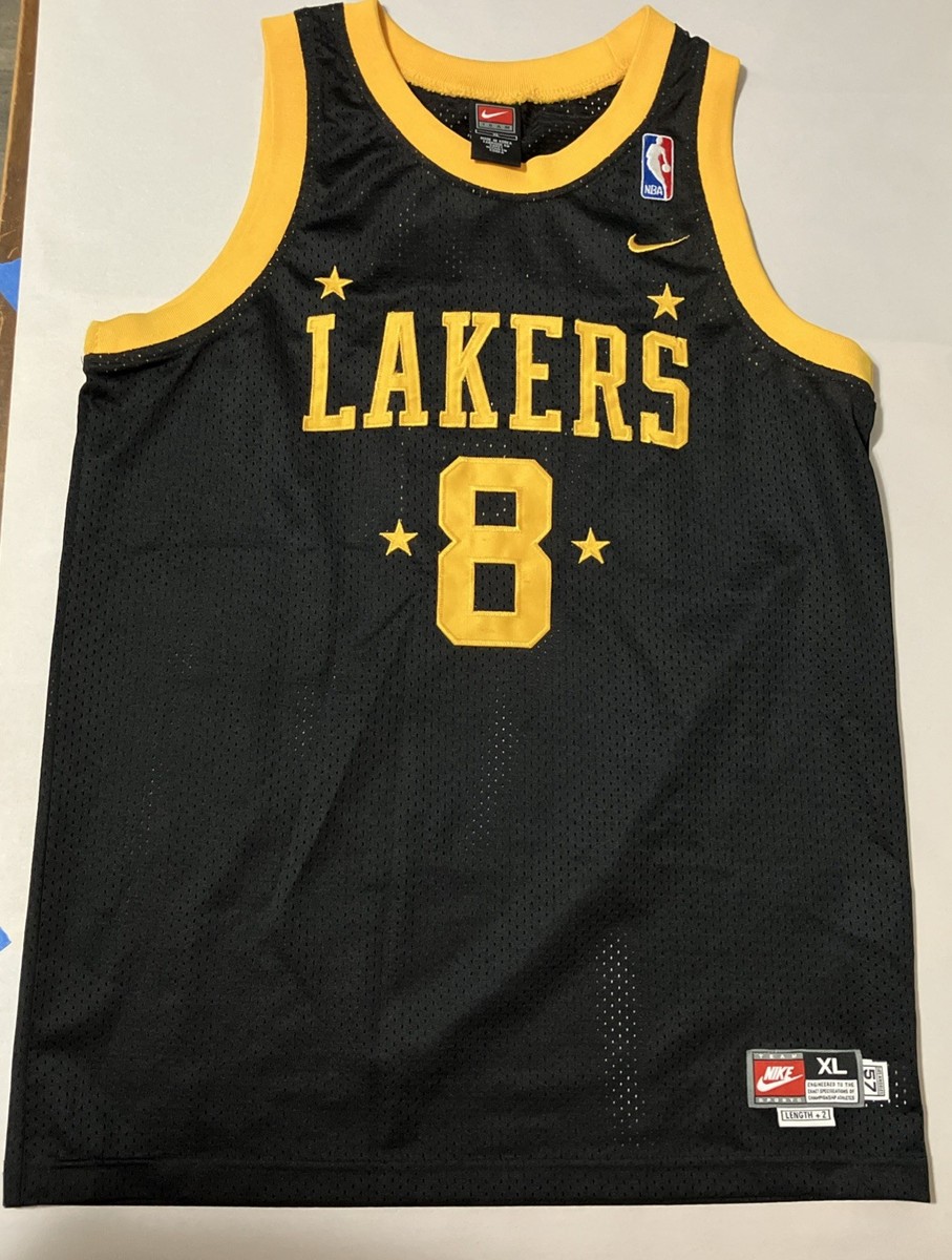 Kobe Bryant #8 Los Angeles Lakers Nike Black '57 Jersey Youth XL