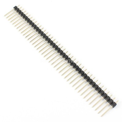 5Pcs 2.54mm Pitch 1x40 Pin 40 Pin Male Single Row Straight Header Strip L= 15mm