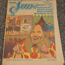 Prairie Sun Sun Magazine March 1978 Vol. 3 No. 2 Illustrated Music