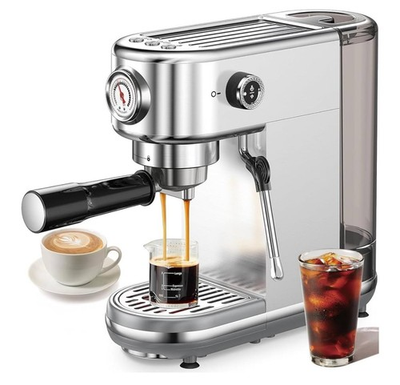 #ad Espresso Machine with Milk Frother 20 Bar High Pressure Professional Espress... $99.00