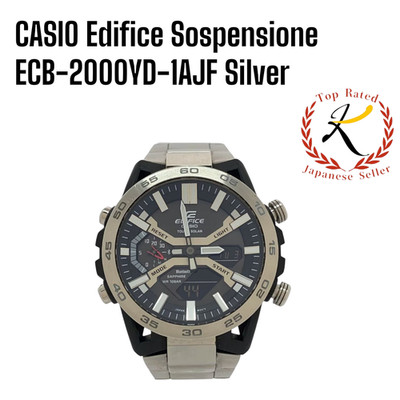 【US/DDP】 Auth CASIO Edifice Sospensione ECB-2000YD-1AJF Silver Bluetooth Men W/B