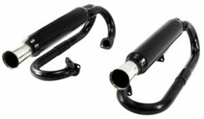 Empi 3376 Black Buggy Dual Exhaust System Fits Vw Baja Bug Manx Sand Rail