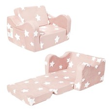 Toddler Couch, Kids Couch for Toddler Fold Out, 2-in-1 Convertible Kid Sofa t...