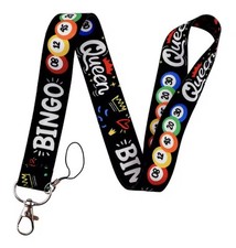 Bingo Queen Lady Game Chance Gambling Ball Balls Number Numbers Card Lanyard