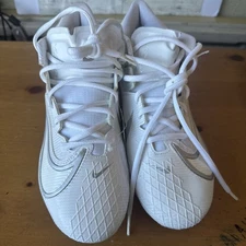 Nike Vapor Edge Elite 360 2 White/Silver Football Cleats DA5457-101 sz 8