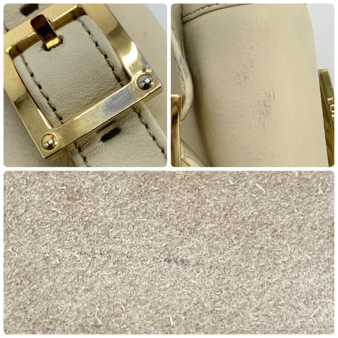 LOEWE One Shoulder Bag Purse Anagram Suede Leather Beige Off White Brown Auth thumbnail 17