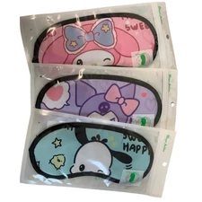 2 Pack Sanrio Sleep Eye Masks – Cute Character Blindfolds for Sleeping & Travel