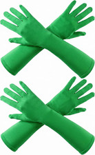 2 Pairs Unisex 15" Elbow Length Gloves 20S Stretchy Cosplay Costume Glove