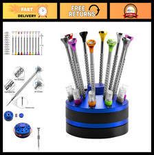 10-Piece Precision Watch Screwdriver Set - Slotted Phillips with 20 Extra Blad