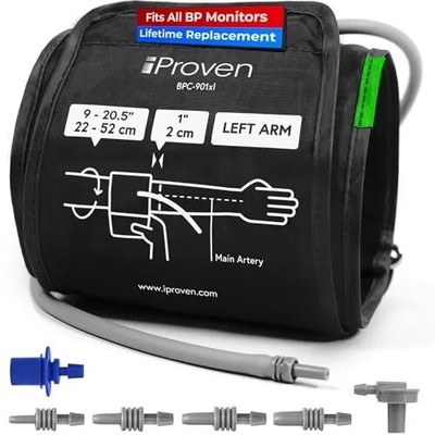 Extra Large Cuff Compatible with Omron, Curved Fit, 9''-20.5'' Inches (22-52CM),