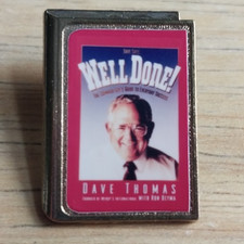 Well Done Dave Thomas Wendys Book Pin Employee Store Service Promotional Promo