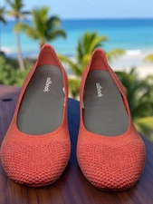 Women’s Allbirds Tree Breezers Ballet Flat Buoyant Coral Size 10.5 Lk Nw