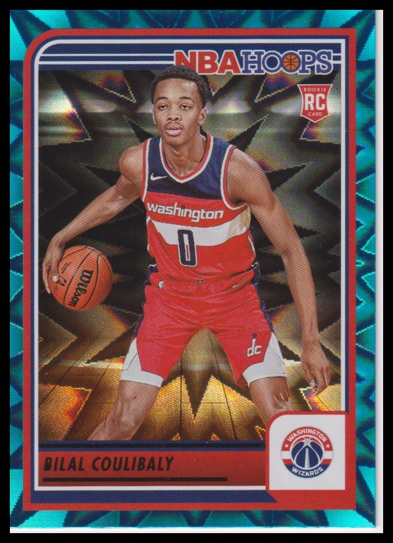 2023-24 Hoops #276 Bilal Coulibaly Teal Explosion RC Rookie