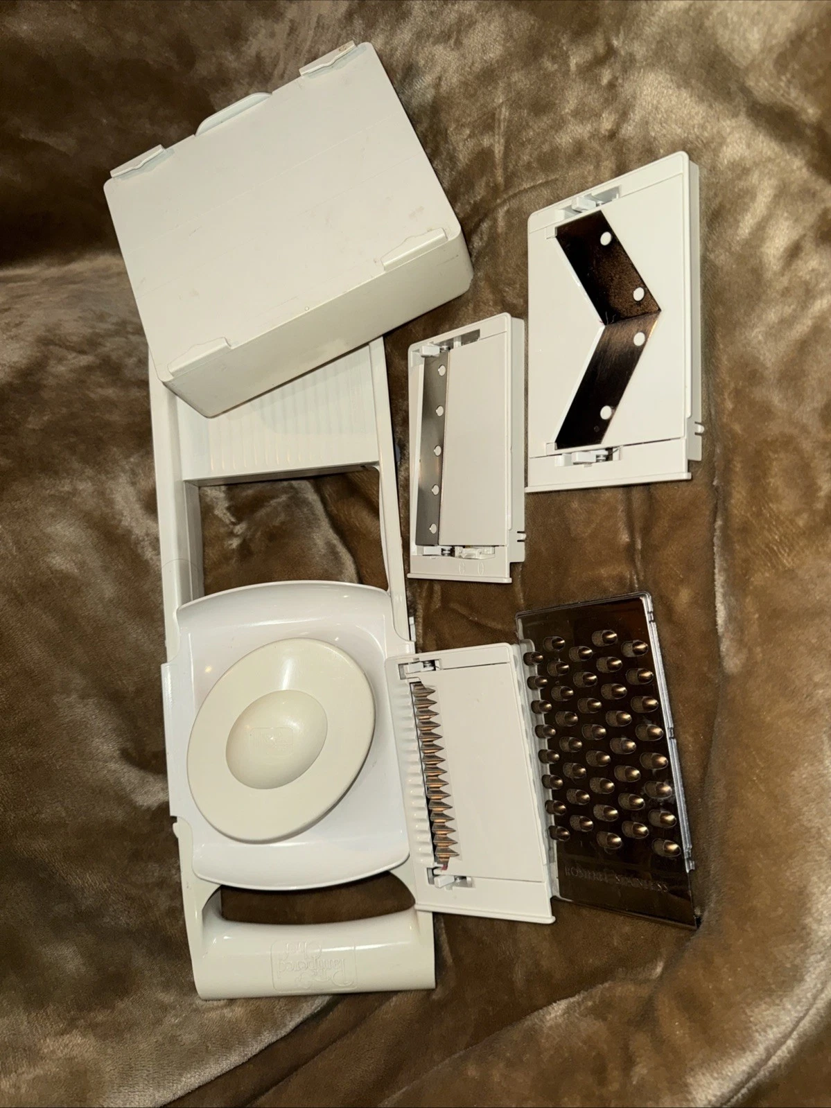 Pampered Chef Ultimate Mandoline Slicer Complete 4 Blades