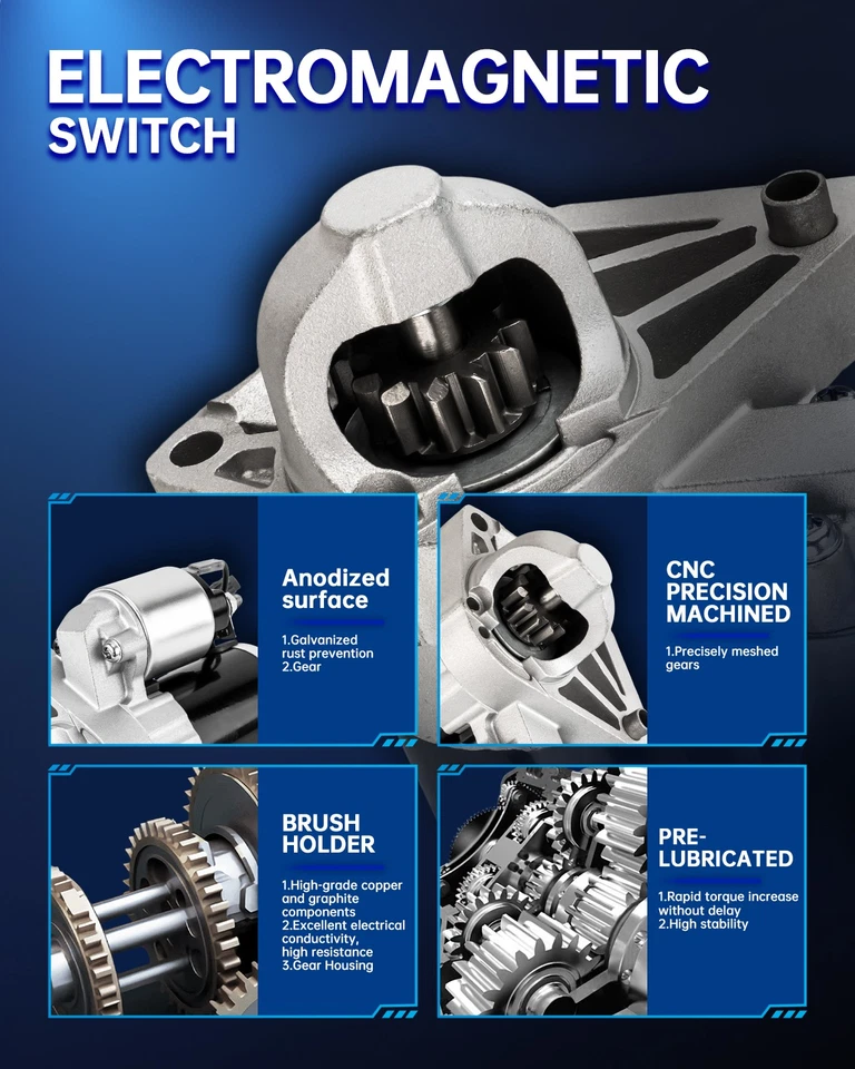 Arranque para Chevrolet Aveo 2004-2008 Aveo5 2007-2008 Daewoo Lanos 1999-2002 6726 Foto 4 de 4