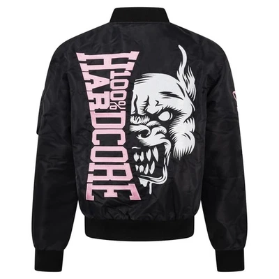 100% HARDCORE Damen Bomberjacke "Branded Rage" | Black | Gabber Gabberina