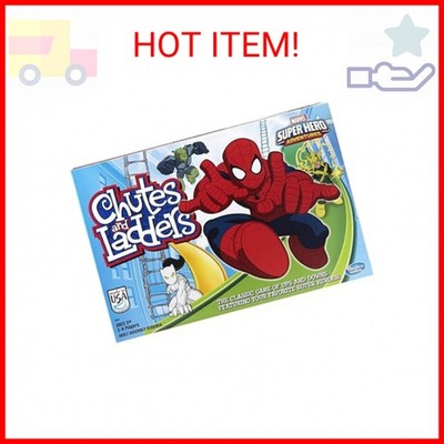 Hasbro Gaming Chutes and Ladders: Marvel Spider-Man Edition Board Game for Kids 