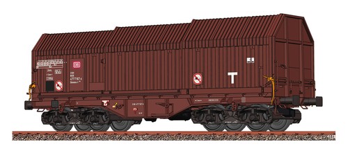 Brawa 51001 Spur H0 Teleskophaubenwagen Bauart Shimmns-t708 der DB, Epoche IV | Condition: Neu