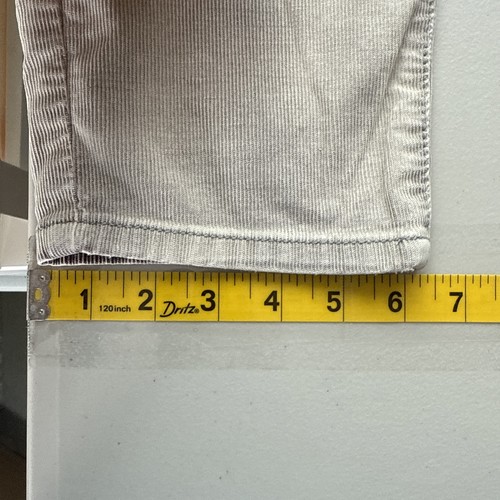 Free People Pantalone Donna 30 Velluto a coste Grigio Dritto Lascia Sbiadito Boho OB425881 - Foto 14 di 14