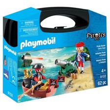 PLAYMOBIL® Pirates - PIRATENKOFFER * PIRATE RAIDER CARRY CASE - 9102 - 62 Pcs.