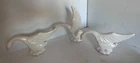Large Collection Haeger Pottery White Swan Bird Figure Lot
