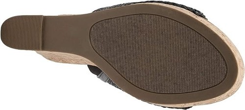Women's Haruki Cork Wedge Sandals Womens Wedge Sandals with Raffia Slide Platfor - Picture 8 of 8