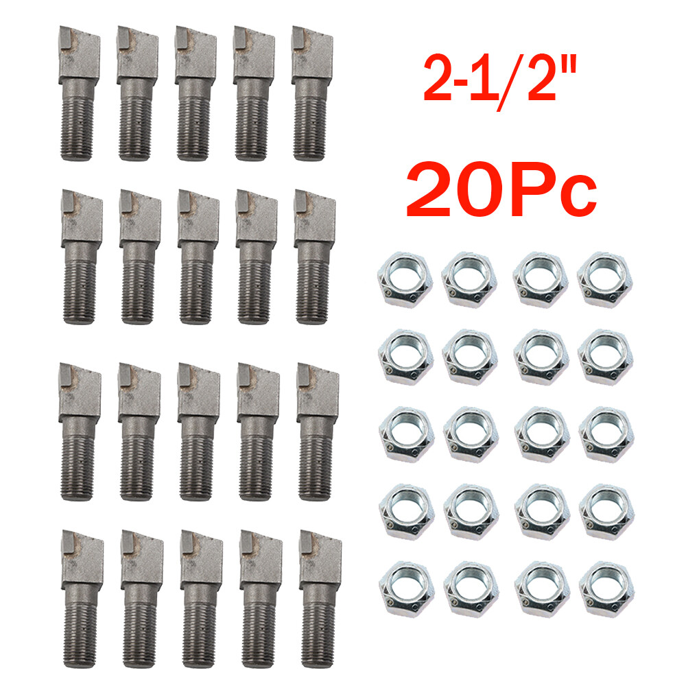 20X Threaded Stump Grinder Teeth 2-1/2" fits Bradco Shaver Ashland Baumalight