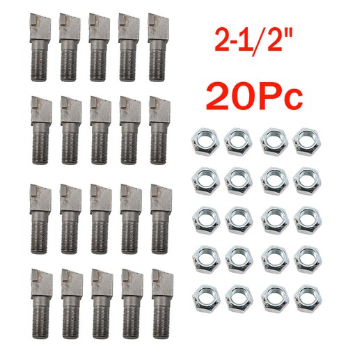 20X Threaded Stump Grinder Teeth 2-1/2" fits Bradco Shaver Ashland Baumalight