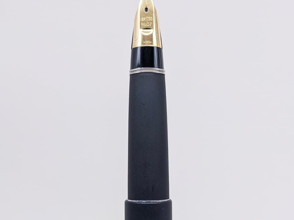 Pilot Fountain Pen 1973 PILOT GRANDEE 22KAGM Mud black 18K M | eBay