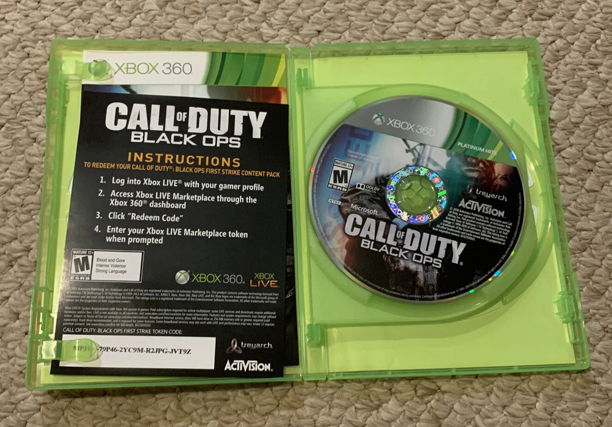XBOX Call of Duty Black Ops NOT Combo Pack 2nd Disc Missing eBay