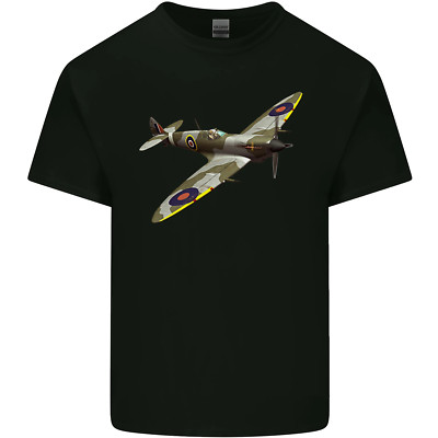 Ein Supermarine Spitfire FLYING SOLO Herren Baumwoll T-Shirt Tee Oberteil