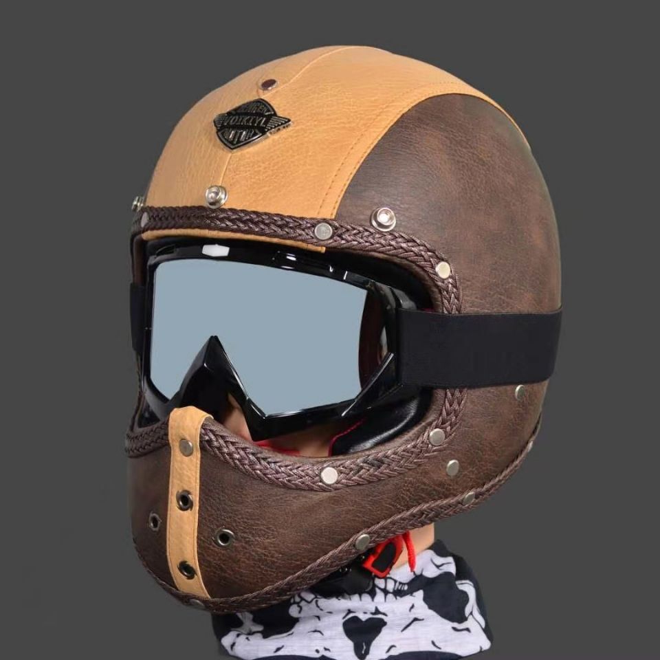 Retro Helmet Top Full Face Helmets Retro Motorcycle Helmet Full
