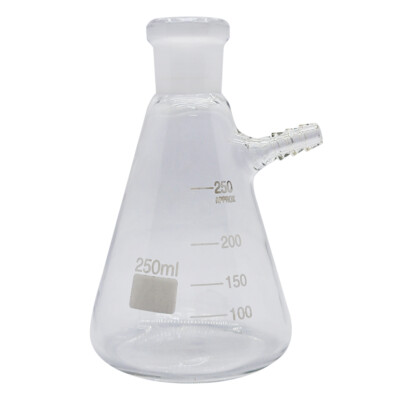 1pcs 100ml 250ml 500ml Glass Vacuum Grinding Mouth Filtration Suction Flask