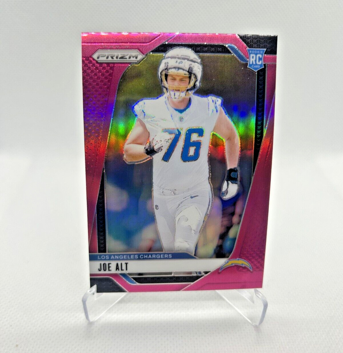 Joe Alt RC - 2024 Panini Prizm Pink Prizm #353 - Los Angeles Chargers