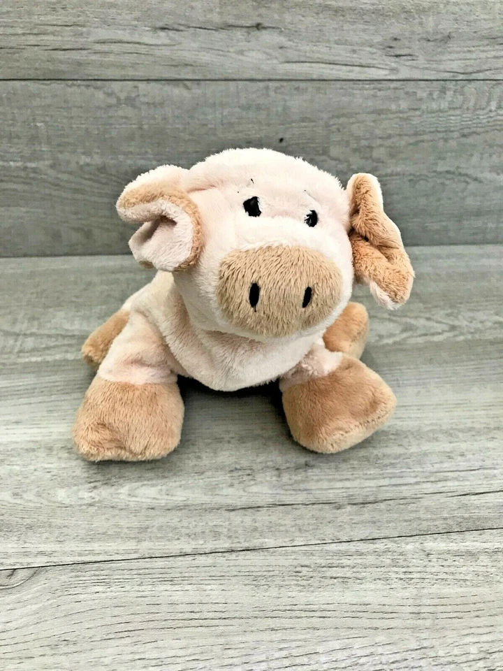 Lot of 2 Ganz Plush Toy Animals Springy Kangaroo & Floppy Pig No Codes - Image 3 of 4