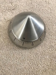 LE ORAI GOURMET SILBER KÜCHENTIMER 1 STUNDE PYRAMIDENFORM EDELSTAHL